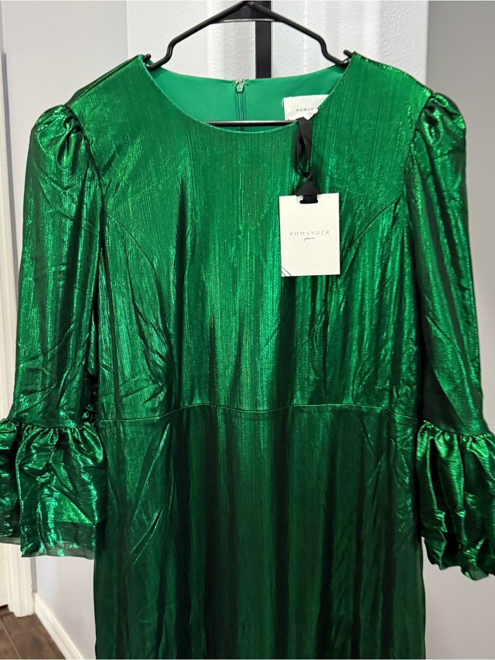 Tuckernuck Pomander Place Emerald Green Lillith Lilith Midi Dress Size XXL NWT - Picture 3 of 7